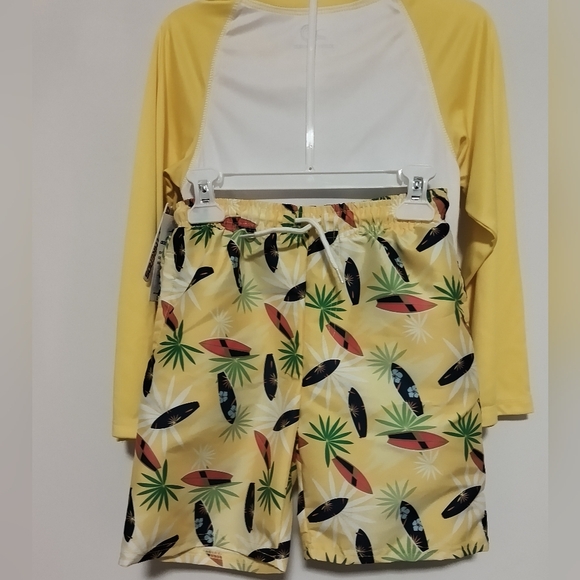 New Ocean Thread Swim Rashguard Set / Size 7 - Picture 2 of 6